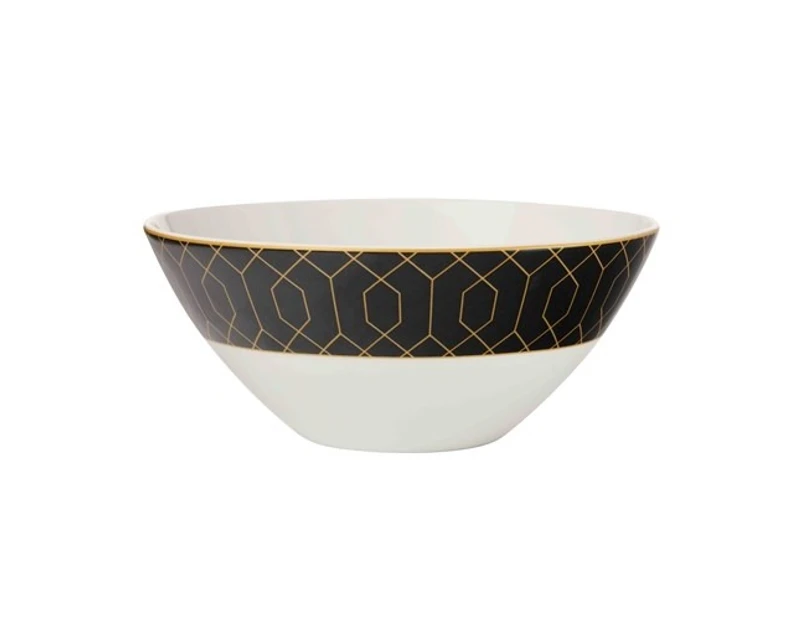 Maxwell & Williams Cashmere Nocturne Bowl 17cm Black/Gold