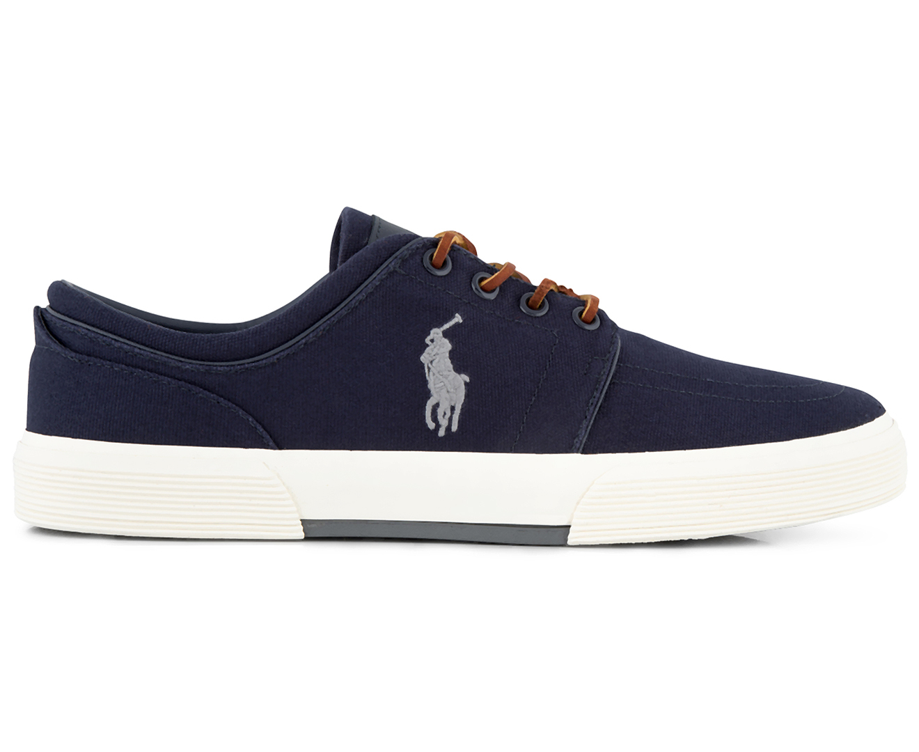 Polo Ralph Lauren Men's Faxon Canvas Low-Top Sneaker - Navy/Grey | Www ...