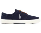 Polo Ralph Lauren Men's Faxon Canvas Low-Top Sneaker - Navy/Grey