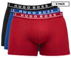Hugo Boss Men's Cotton Stretch Boxer Brief 3-Pack - Red/Blue/Black