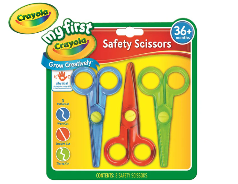 Crayola My First Safety Scissors 3-Pack - Multi
