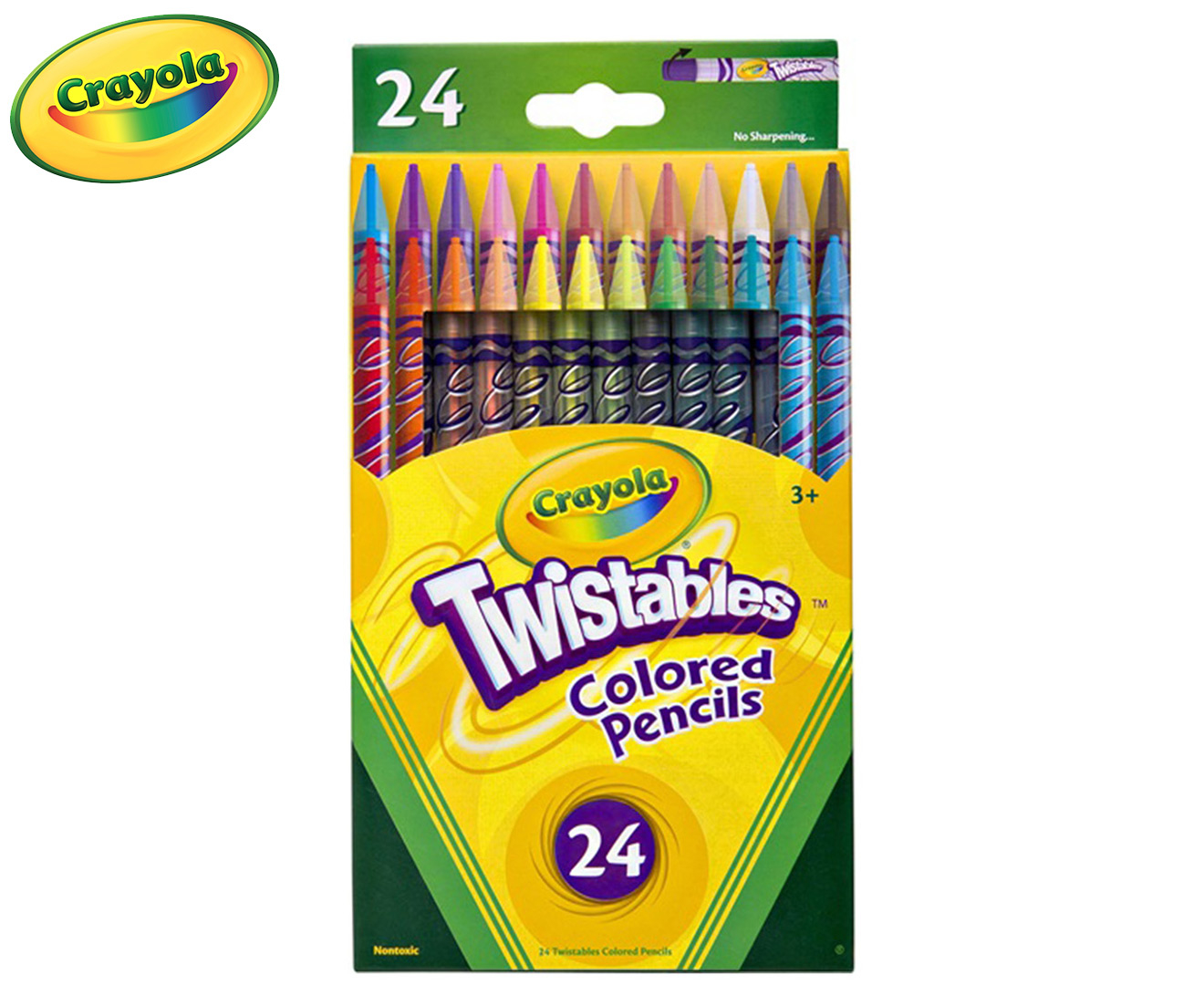 Crayola Twistables Coloured Pencils 24-Pack - Multi | Catch.com.au