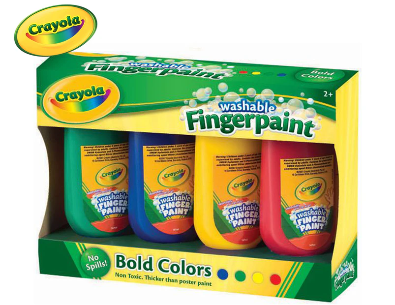 Crayola Washable Fingerpaint 4-Pack - Multi