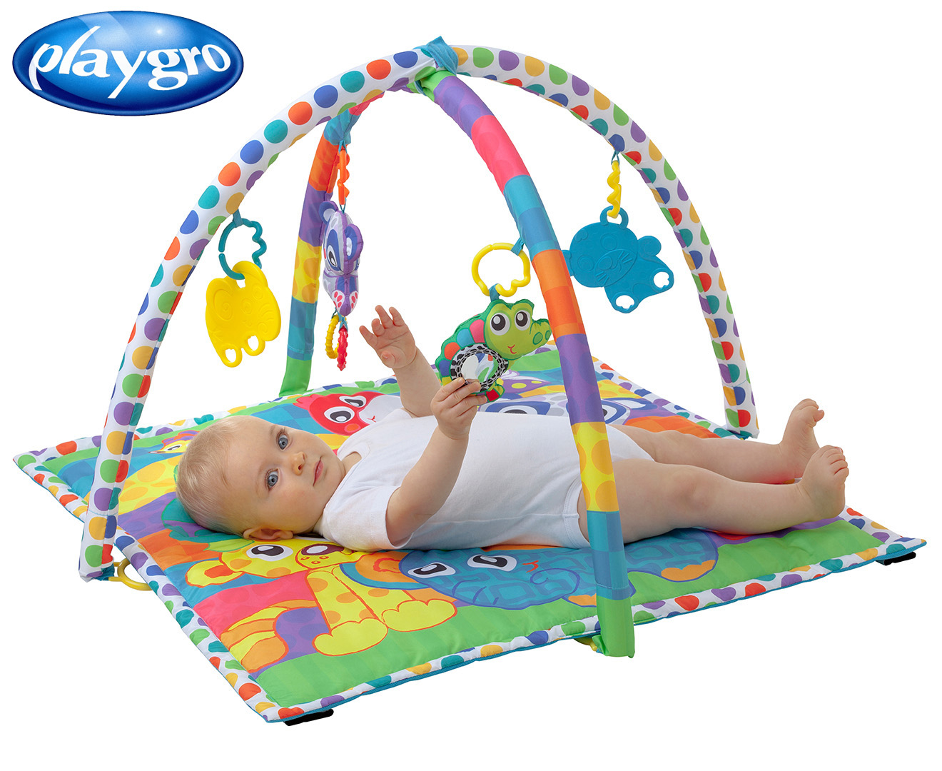 Playgro linking animal hot sale friends play gym