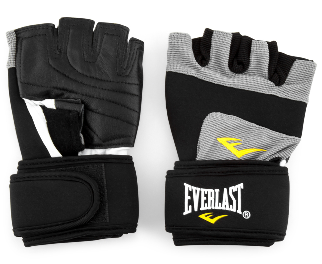 Everlast Men's Weight Lifting Gloves - Black/Grey | Catch.com.au