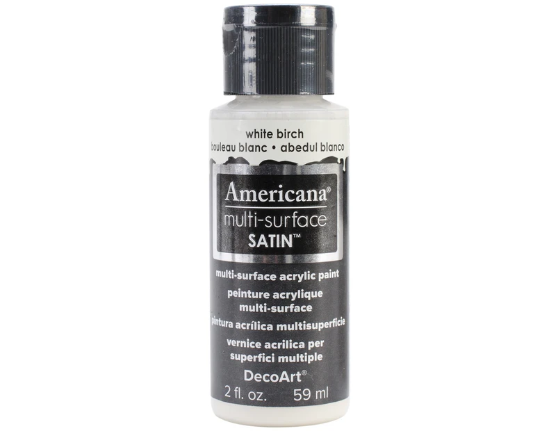 Americana Multi-Surface Satin Acrylic Paint 2oz-White Birch