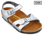Birkenstock Kids' Rio Narrow Fit Sandal - Silver