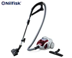 Nilfisk Combat Ultra Bagless Vacuum Cleaner - Silver/Red