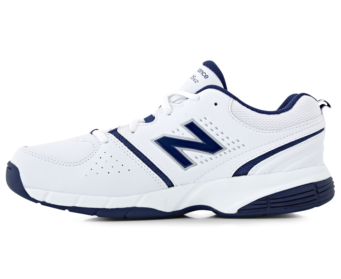 New Balance Boys' 625 Wide Fit Sports Shoes - White/Navy | Catch.com.au