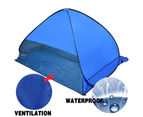 Pop Up Portable Beach Canopy Sun Shade Shelter BLUE