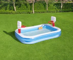 Bestway 251x168cm Inflatable Basketball Play Pool