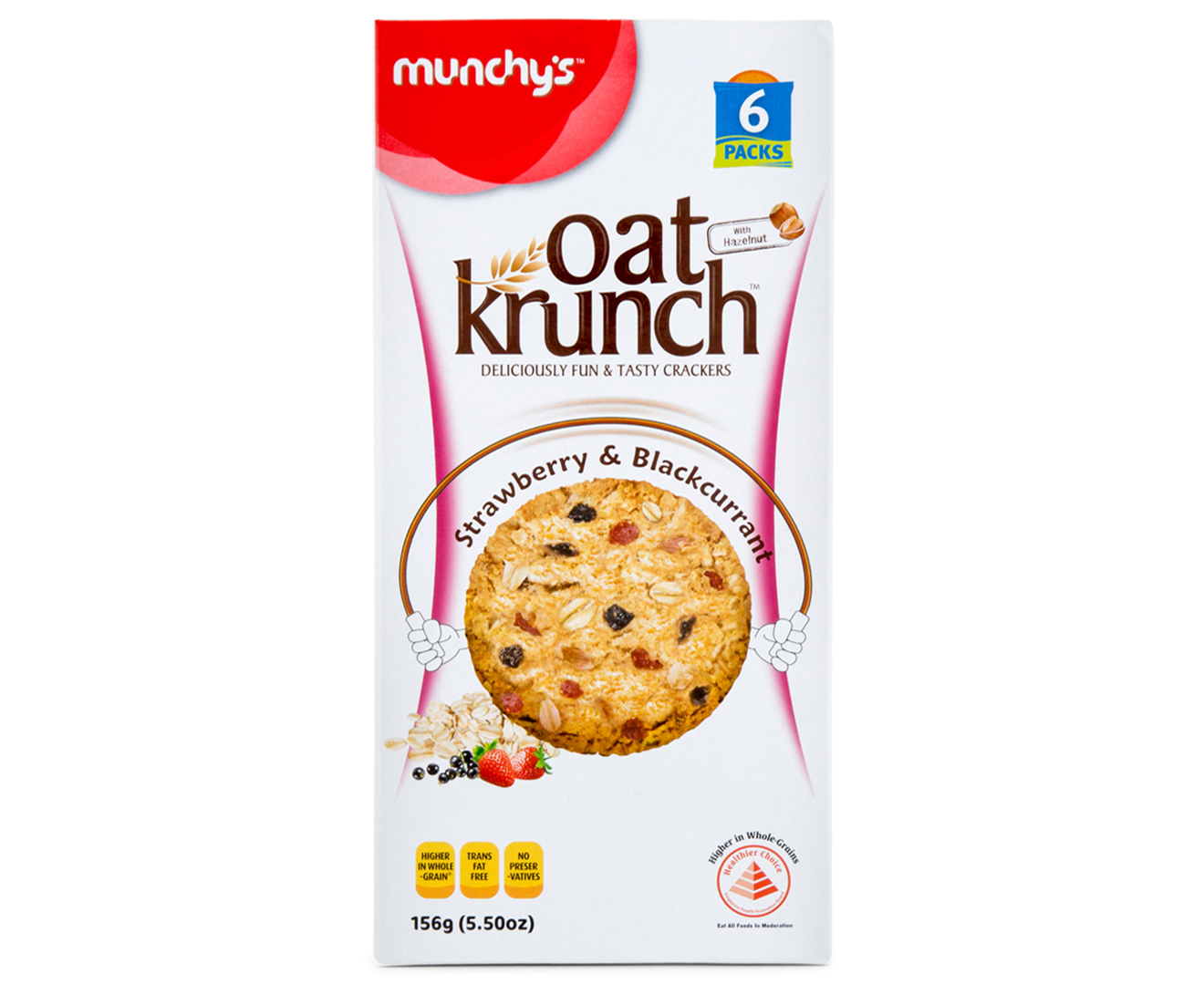 2 x Munchy's Oat Krunch Crackers Chunky Strawberry ...