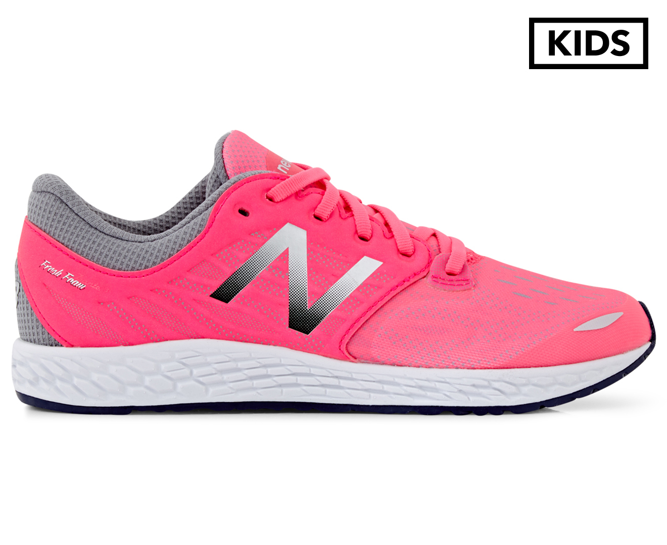New Balance Girls' Grade-School Fresh Foam Zante V3 Shoe - Pink/Light ...