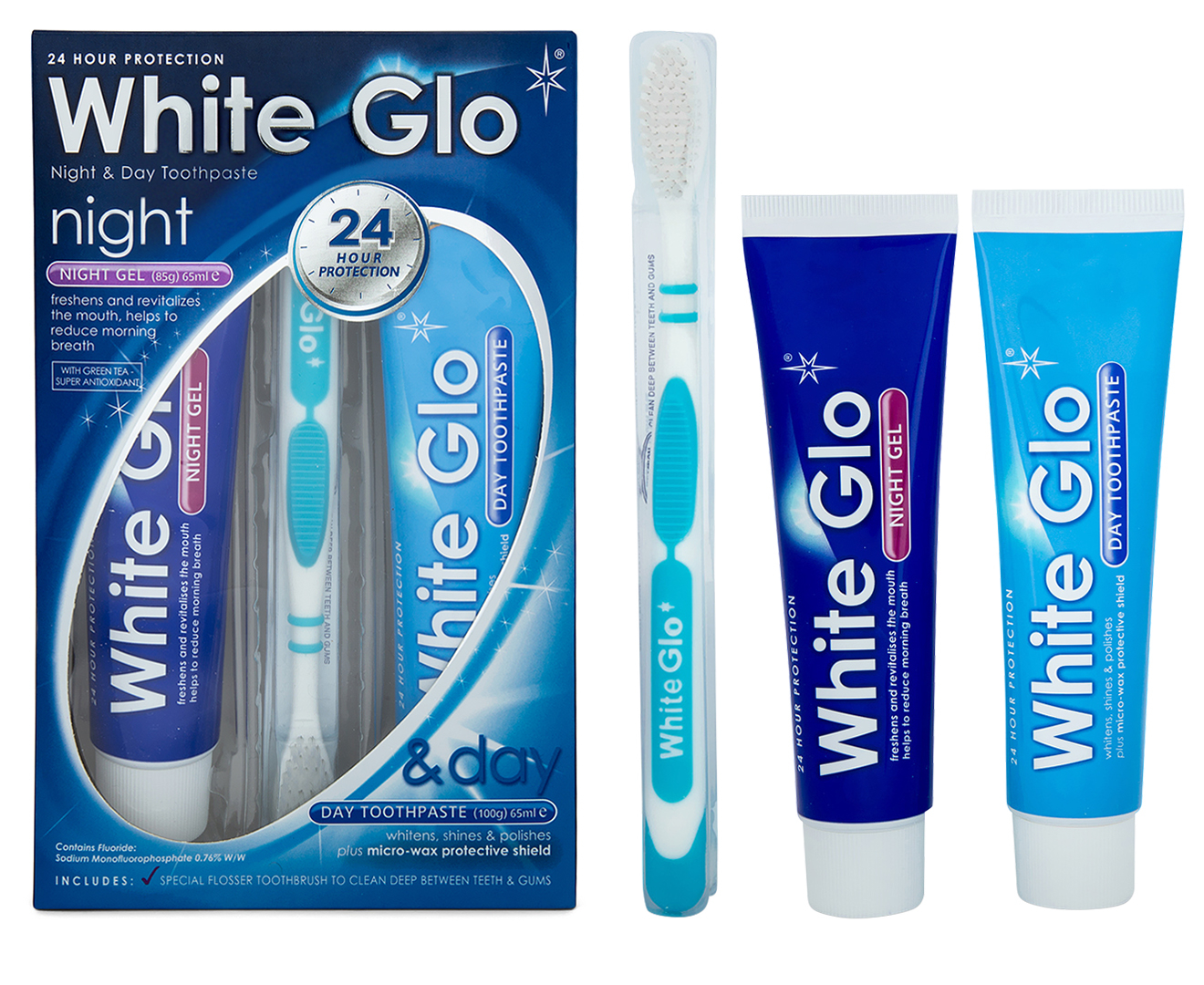 Зубная паста whiter. White Glo зубная паста. Вайт гло зубная щетка. Зубная паста White Glo 100 мл дневная+ночной гель White Glo 85 мл+зубная щетка. Ночной гель и дневная зубная паста White Glo.