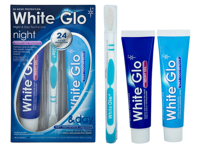 White Glo Night & Day Toothpaste Set 