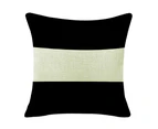Black and White B178 Cotton&linen Cushion Cover