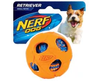 NERF Dog 2.5"" Rumble Rubber Wrapped Ball Small (Orange)