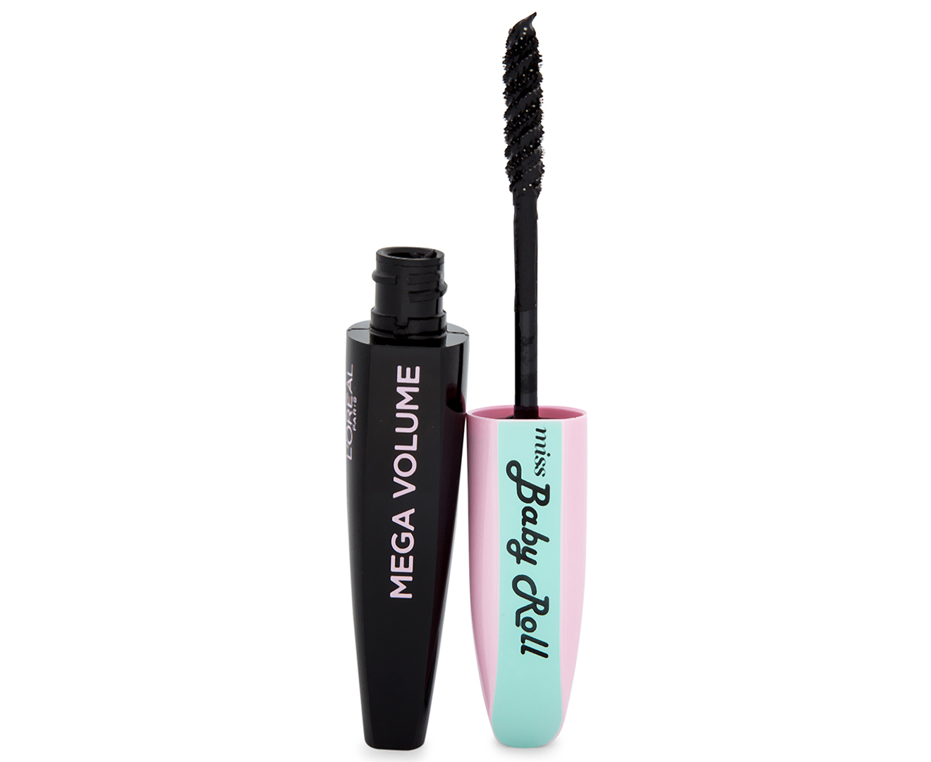 2 x L&#039;Oréal Mega Volume <b>Miss</b> Baby Roll <b>Mascara</b> 9.1mL - Black.