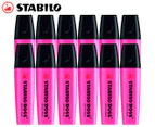 Stabilo Boss Highlighter 12 Pack - Pink