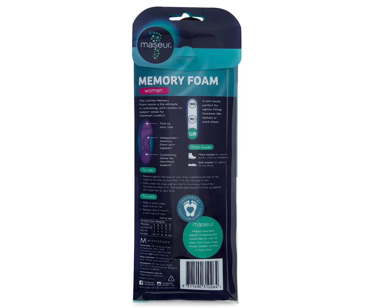 maseur memory foam insoles