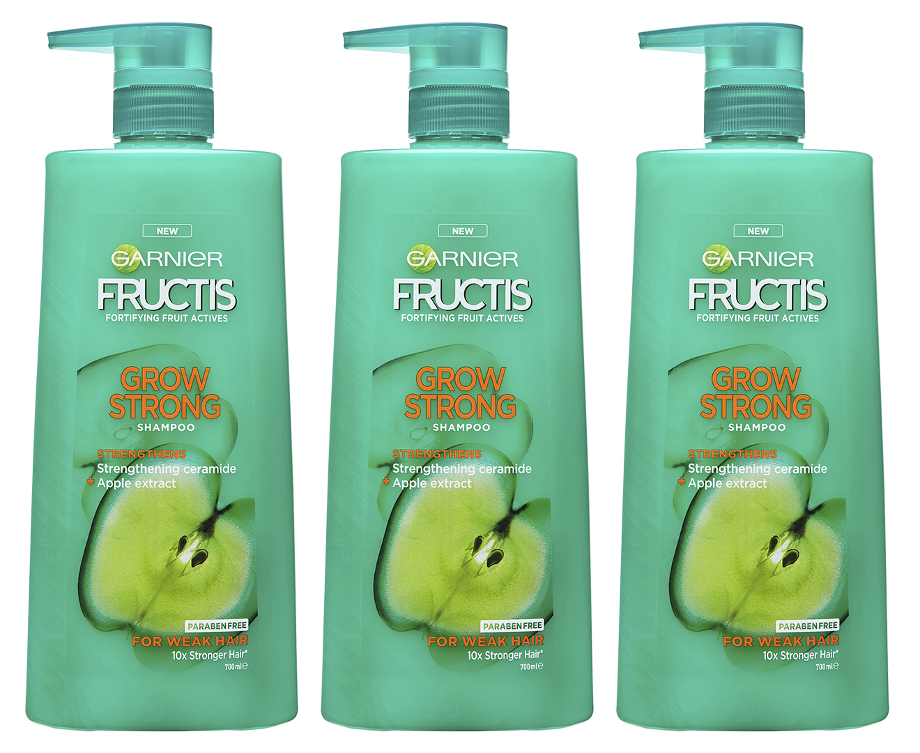 3 X Garnier Fructis Grow Strong Fortifying Shampoo 700mL Catch Com Au   5c622a453347a871291785 