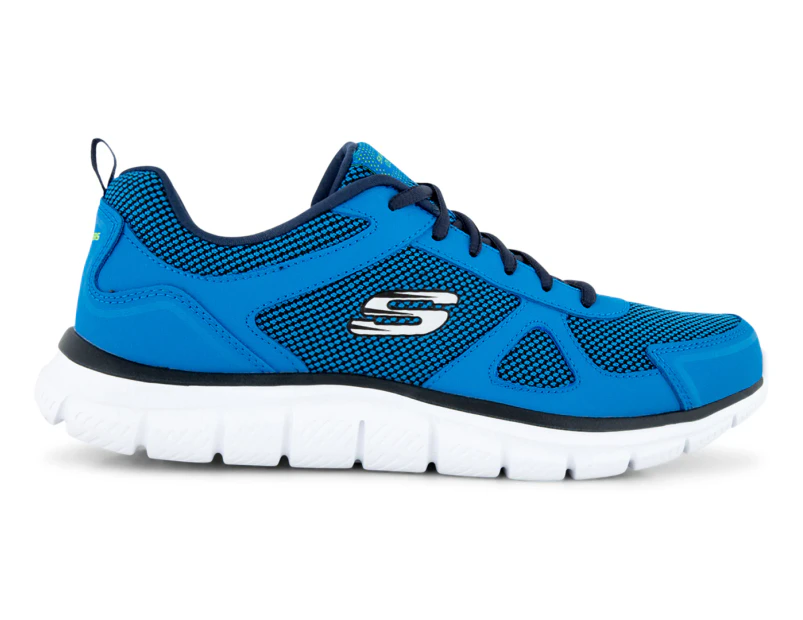 Skechers Men's Track Bucolo Shoe - Blue/Lime