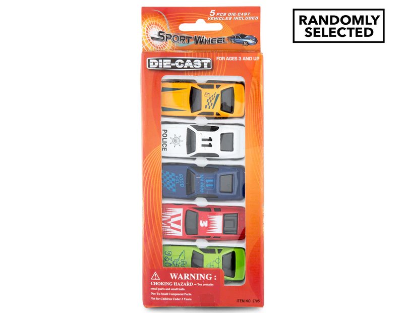 Diecast Cars 5 Pack - Randomly Selected