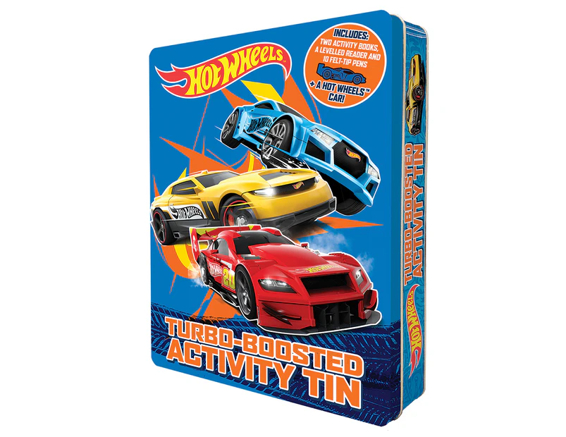 Hot Wheels: Turbo-Boosted Activity Book Tin