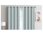 90% Blockout Curtains Panels 3 Layers Eyelet MINERAL GREEN