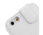 For iPhone 6S,6 Case,Vertical Flip Leather Durable Shielding Cover,White