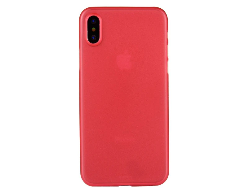 For iPhone XS,X Back Case,Wear-resistant High-Quality Protective Cover,Red