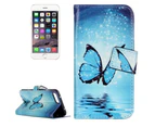 For iPhone 8 PLUS,7 PLUS Wallet Case,Elegant Butterfly Protective Leather Cover