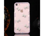 For iPhone SE (2020) / 8 / 7 Case,Cute 3D Bowknots Transparent Protective Cover