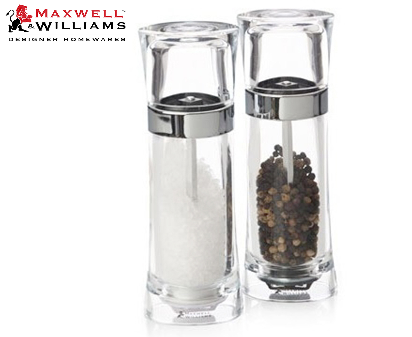 Maxwell & Williams 18cm Click Salt and Pepper Mill 2-Piece Set | Catch ...