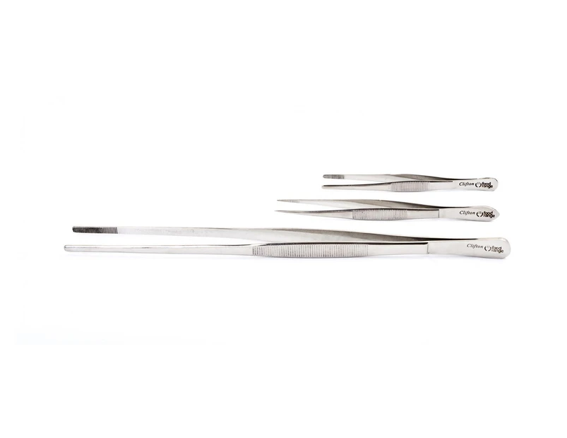 Clifton Stainless Steel Round-tip Plating Tweezers