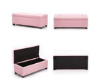 Storage Ottoman Fabric - PINK