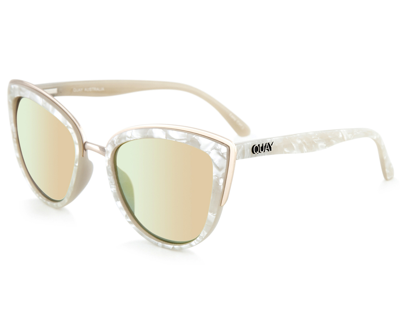 Quay Australia Women's My Girl Sunglasses - Pearl/Gold Mirror | Mumgo ...