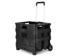 Cabani Rolling Crate Trolley - Black