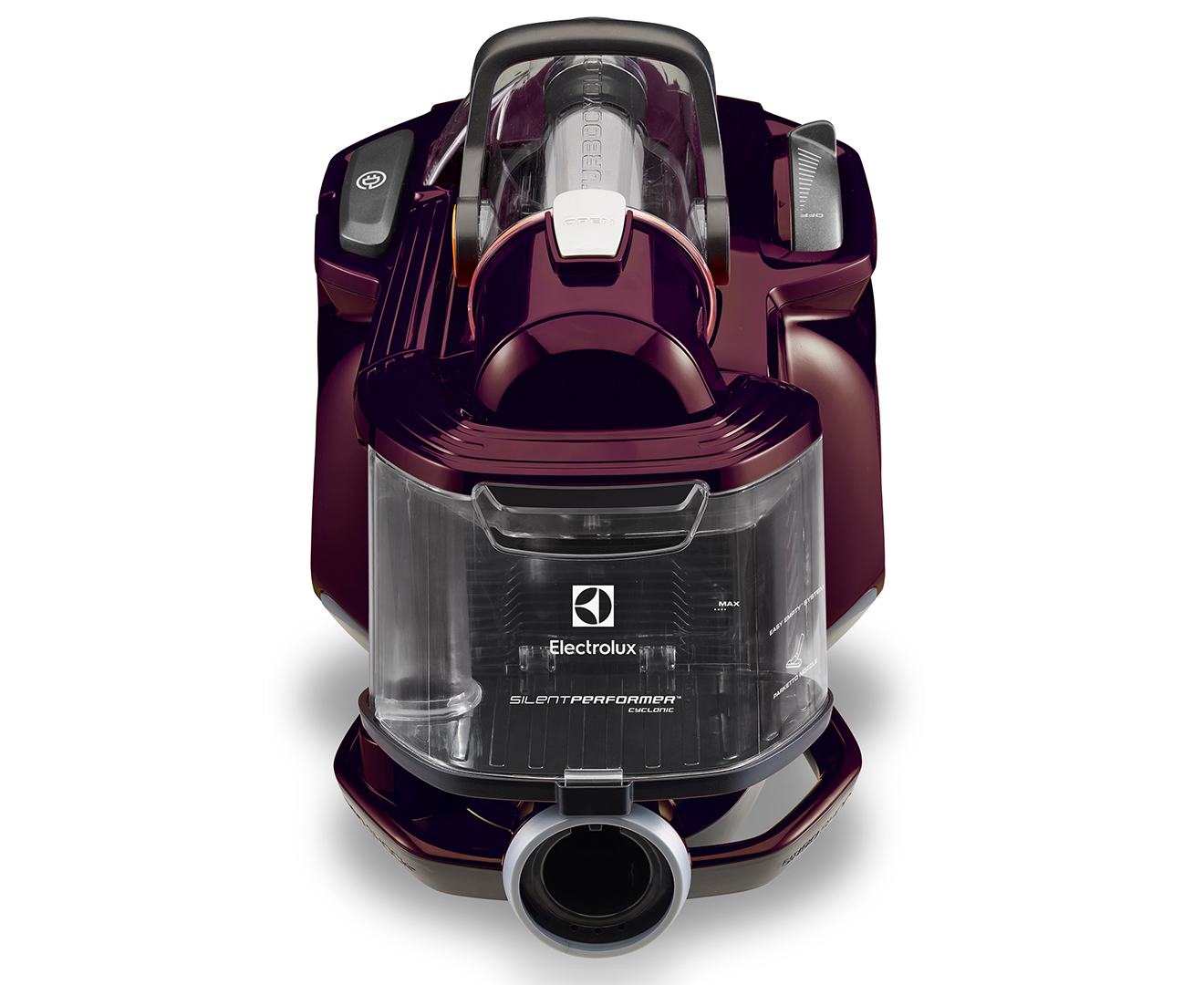 Electrolux Silent Performer Bagless Vacuum Cleaner Burgundy Catch