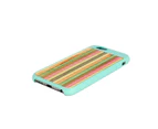 For iPhone 6,6S Case Blue Bamboo Rainbow Wooden Customized Case