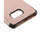 For Samsung Galaxy Note FE Case,Baseus Leather Caller ID Display Cover,Gold