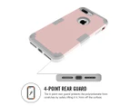 For iPhone 8 PLUS,7 PLUS Case,Modish Triple Layer Armour Durable Cover,Rose Gold