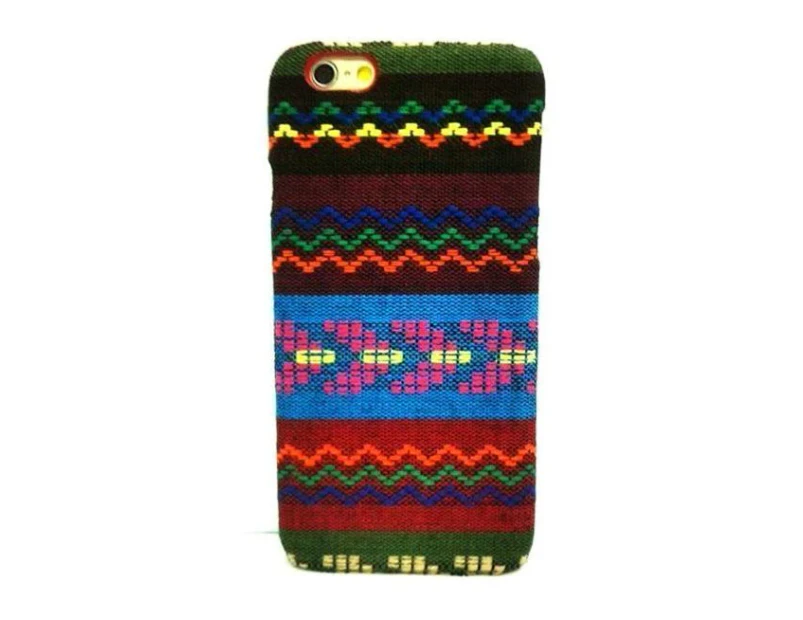 For iPhone 6S,6 Case,Retro Geometric Waves Fabric Protective Cover,Colorful