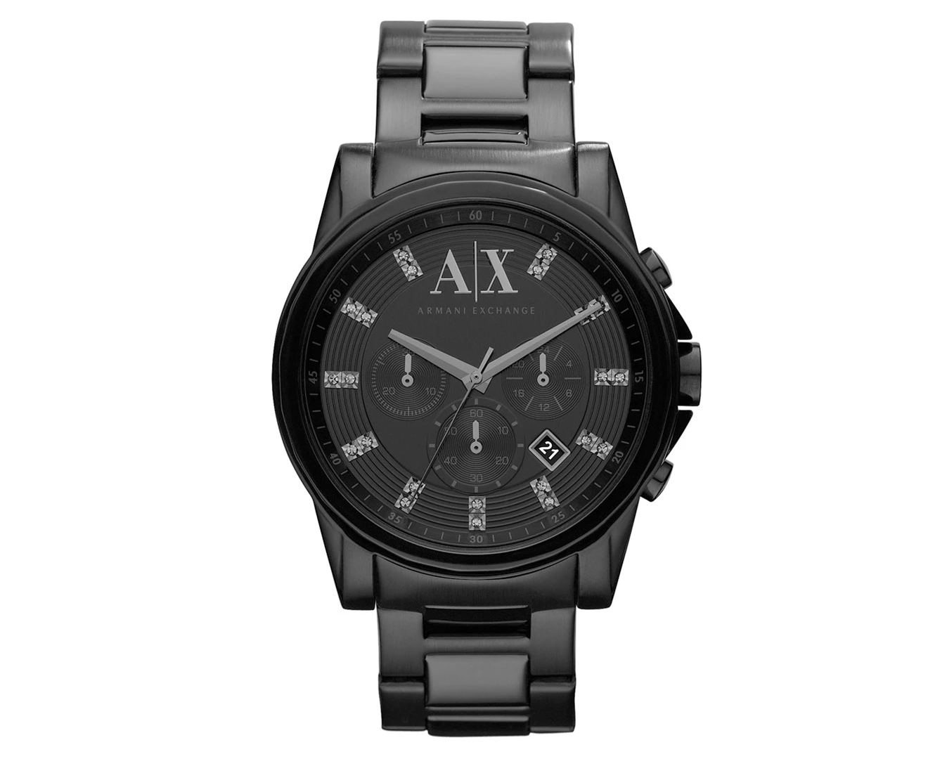 Armani Exchange Men's 45mm AX2093 Chronograph Stainless Steel Watch - Black