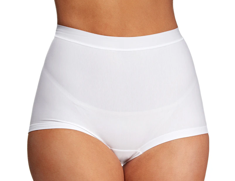 Nearly Nude Women's Thinvisible Cotton Perfectly Smooth Boy Short - White
