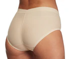 Nearly Nude Women's Thinvisible Cotton Perfectly Smooth Midi Brief - Almond