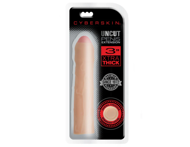 Cyberskin Uncut Penis Extension - Flesh