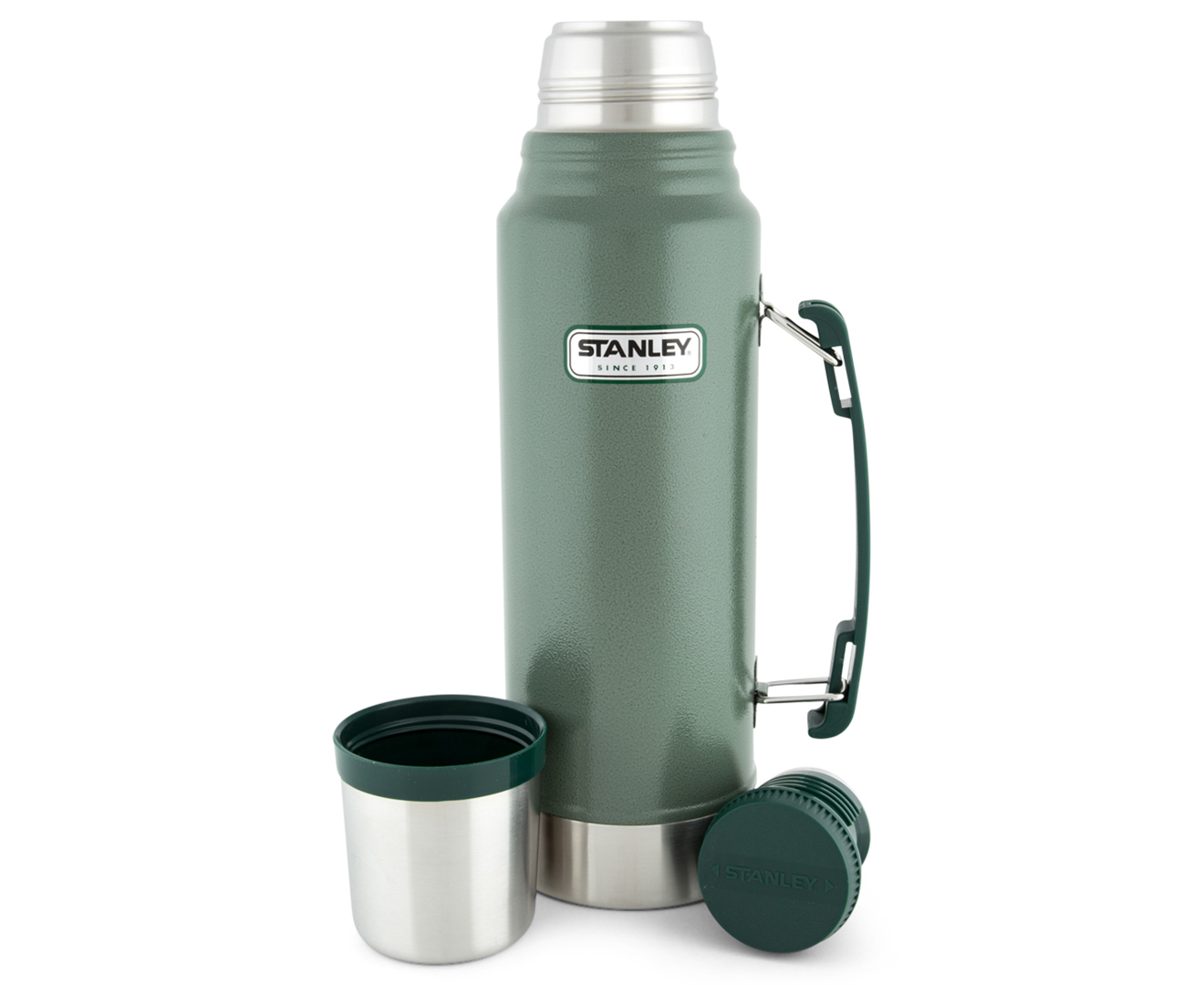 Stanley Classic Legendary Bottle 1L / 1.1Qt Hammertone Ice Bpa Free  Stainless Steel Thermos - Keeps Cold Or Hot For 24 Hours - Leakproof Lid  Doubles