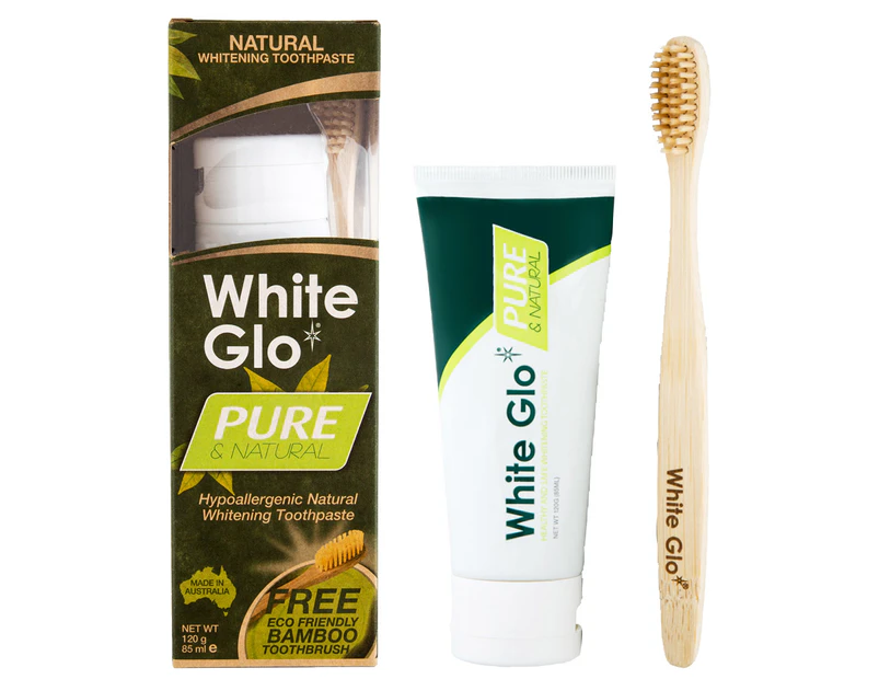 White Glo Pure & Natural Toothpaste 120g
