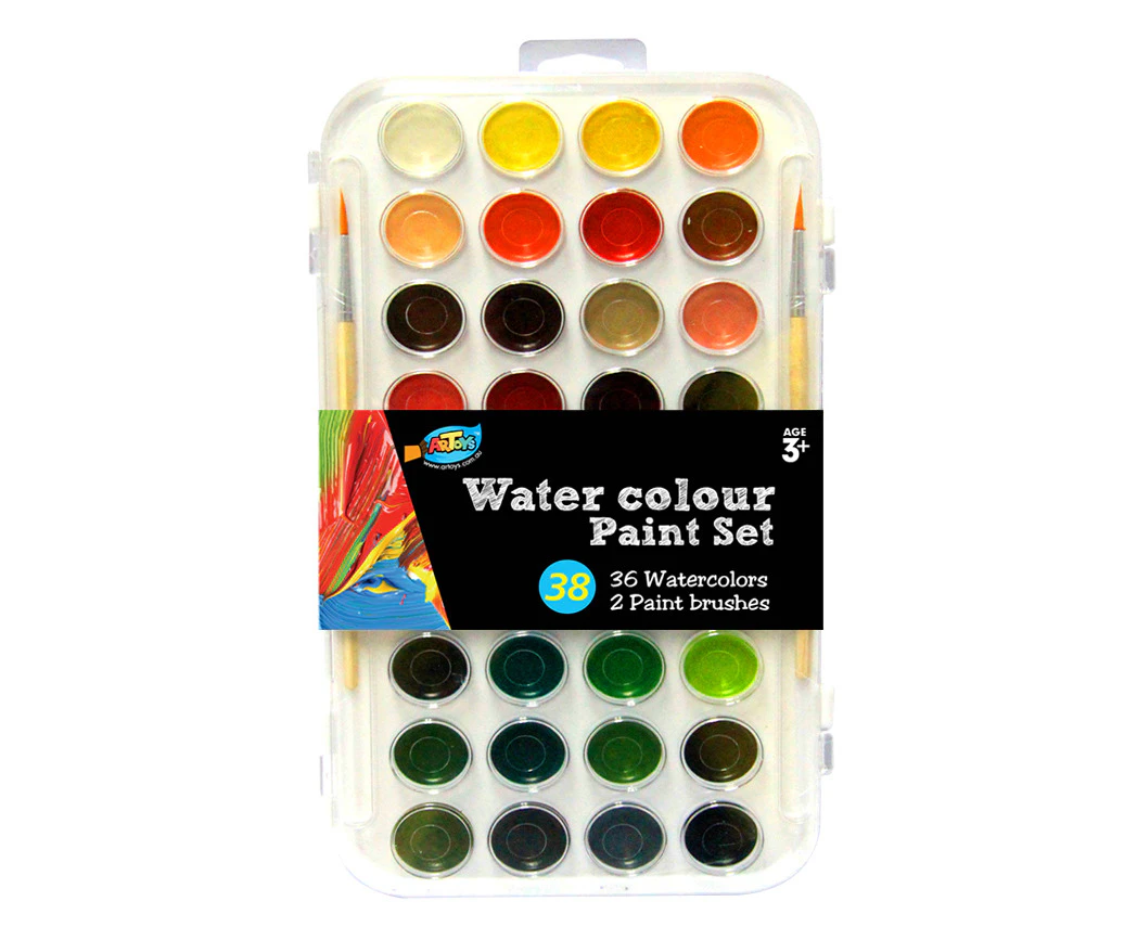 36 Watercolour Palette Stylist Disc Paints